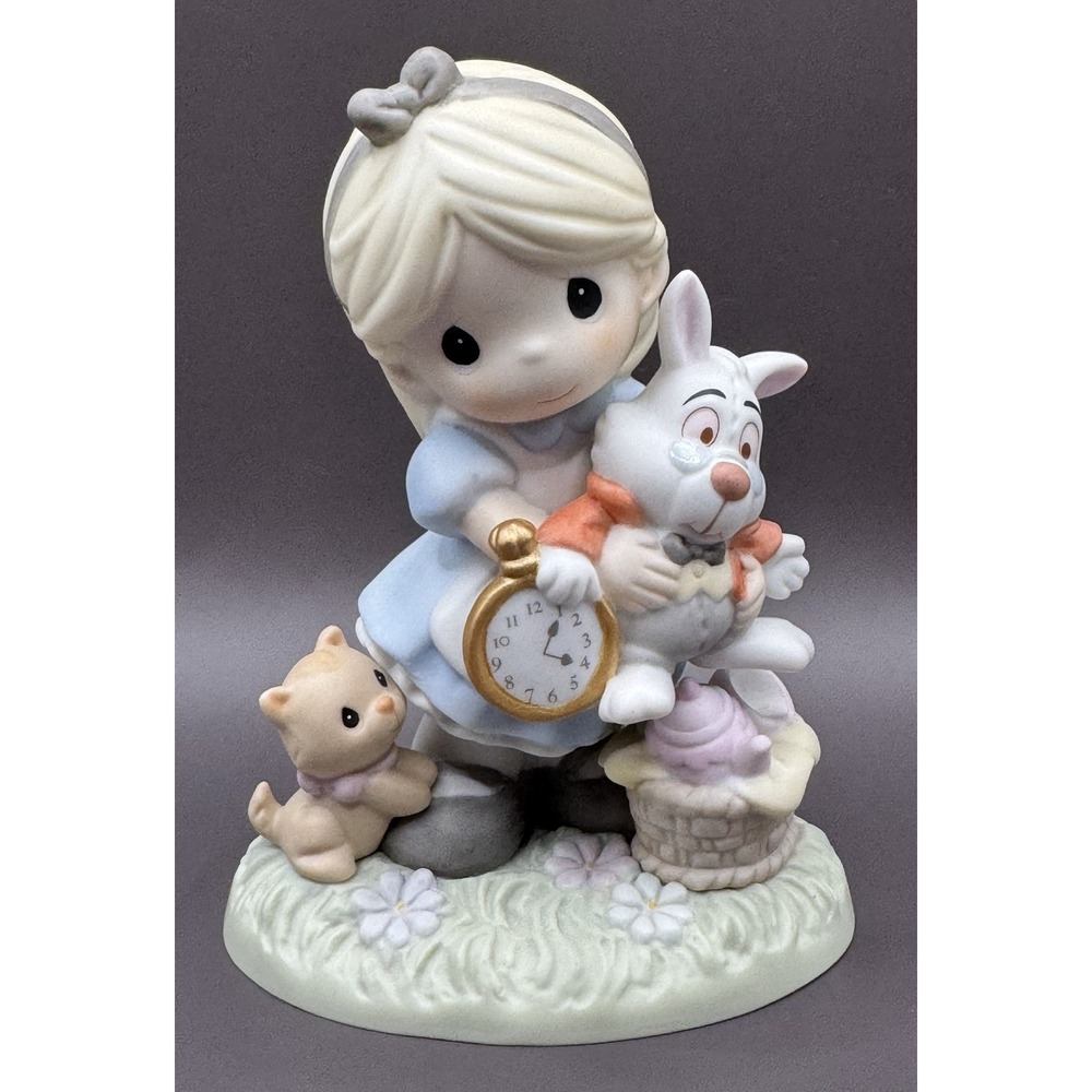 Disney Precious Moments Alice in Wonderland "Its Never Too Late For Fun" Fig
